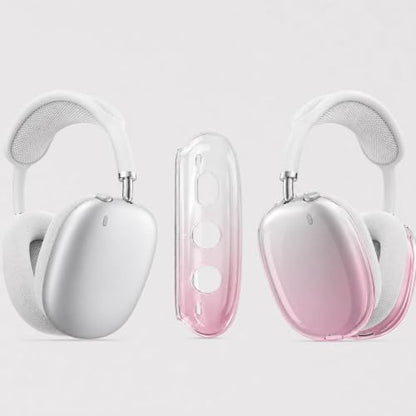 MOLOPPO Case Cover for AirPods Max 2/1 (2026/2024/2020), Gradient Pink | Soft TPU Skin, Anti-Scratch, Transparent, Ultra Protective, Gradient Pink - color: D-Gradient Pink