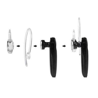 Plantronics M155 M165 M1100 M100 M55 M28 M25 Voyager Edge Earbuds Gel Ear Hooks Spare Fit Kit Replacement Silicone Antislip Accessories - size: Medium