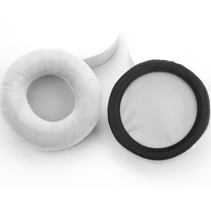 Velour Ear Pads 100 mm Universal Replacement Ear Pads Cushions Suitable Many Large Headphones Round Memory Foam Earpads Compatible with Beyerdynamic, Sennheiser, AKG, ATH, Sony & More (Gray) - color: Gray