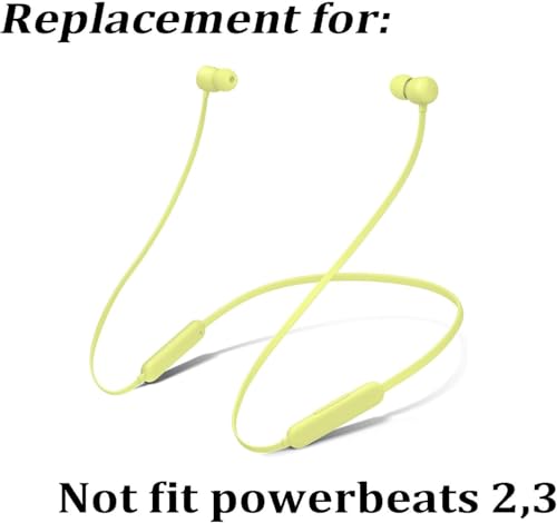 교체용 이어팁 실리콘 이어버드 팁 버드 이어 세트 액세서리, Beats Flex 무선 헤드폰용, 8쌍 (유자 옐로우) - color: 유자 옐로우