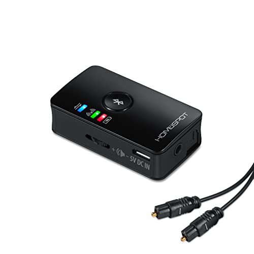 Bluetooth Transmitter for TV Audio - Optical Bluetooth 5.0 Low Latency Audio Adapter - No Lip Sync - Digital Dual Stream Toslink SPDIF