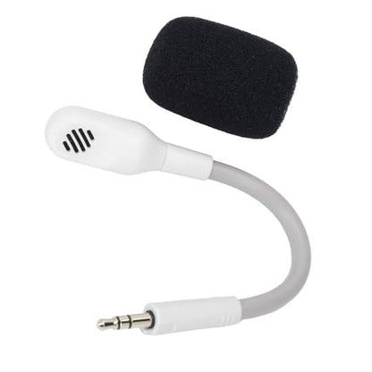 3.5mm Detachable Microphone Flexible Replacement Professional Boom Microphone for Barracuda X Gaming Headset(White) - color: White