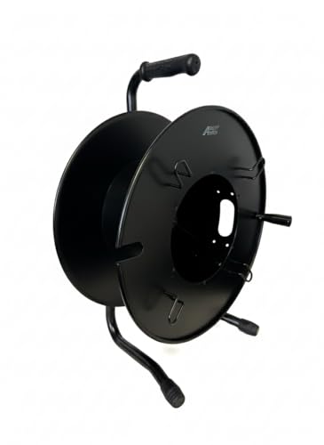 Audio2000'S ADC271D Heavy-Duty Portable All Metal Cable Reel/Cord Reel, Capacity: 920 feet of 6mm Cord
