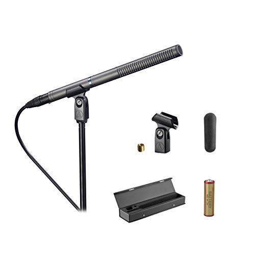 Audio-Technica (2) AT897 Shotgun Condenser Video/Film/Broadcast Microphones+Case