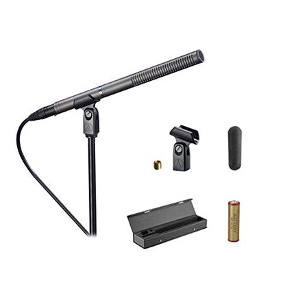 Audio-Technica (2) AT897 Shotgun Condenser Video/Film/Broadcast Microphones+Case