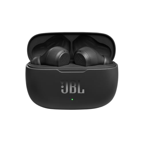 JBL Vibe 200TWS - True Wireless Earbuds - Black | JBL Deep Bass Sound, 20 hours of combined playback, Either ear, or both, Calls and voice assistant with touch control - color: Black