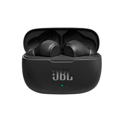 JBL Vibe 200TWS - True Wireless Earbuds - Black | JBL Deep Bass Sound, 20 hours of combined playback, Either ear, or both, Calls and voice assistant with touch control - color: Black