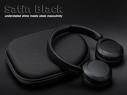 Ginsco Case Compatible with JBL Tune 510BT/520BT/500BT with Sony WH-CH520/510, Ultra-Slim Hard Shell Headphone Case for On Ear Headphones (Satin Black) - color: Satin Black