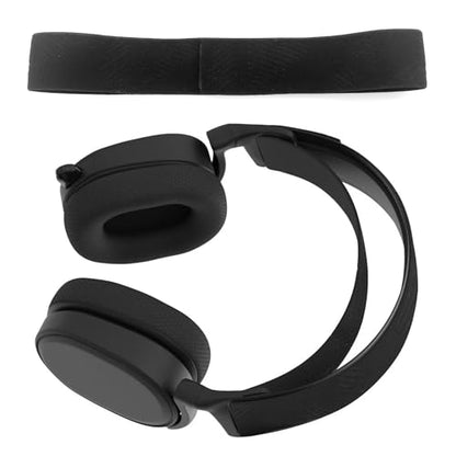 Arctis 7 Fabric Headband Replacement Headband Top Pad Cushion Cover Compatible with SteelSeries Arctis 7 / 9X / Pro Lossless Wireless Gaming Headphones Replacement Band - Black - color: Black
