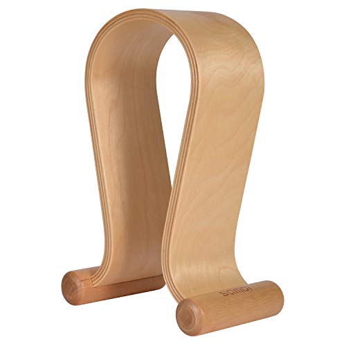 Leather Headphone Stand Headset Stand Headphone Holder Universal Gaming Headset Holder - Birch - color: Birch
