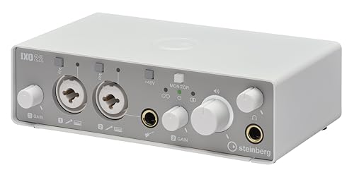 Steinberg IXO22 2x2 USB 2.0 24-Bit/192kHz Audio Interface With Cubase AI, Cubasis LE and Steinberg Plus Software - color: White, style: IXO22