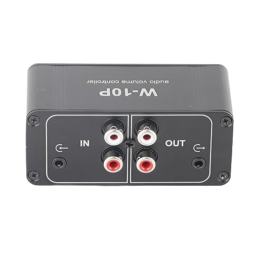Stereo Volume Controller Aluminum Mini Audio Volume Controller 3.5mm Input Output Lossless Signal Pass Through for Headphones TV DVD CD MP3 Desktop Use