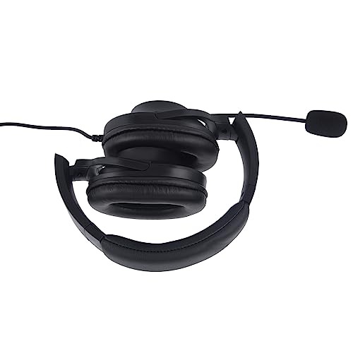 uv-5r Walkie Talkie Over The Ear Earpiece Boom Mic Microphone 2 Pin K1 Overhead PTT VOX Headset for Retevis Baofeng Kenwood Ham Radio(Fiber Fabric Braided Cable,Binaural)