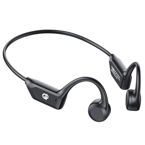 Bone Conduction Headphones, Open Ear Headphones Wireless Bluetooth with Mic, Superior Sound Running Headphones 10H Playtime, Comfortable Fit Waterproof for Music, Workouts, Travel