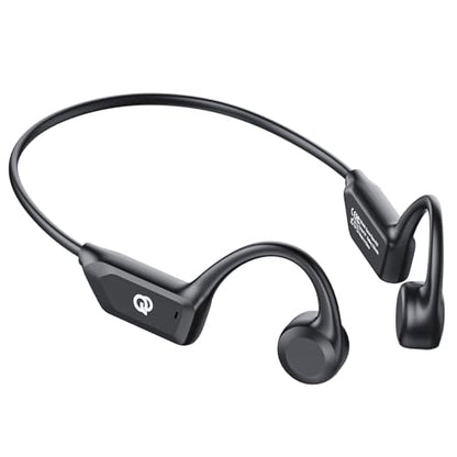 Bone Conduction Headphones, Open Ear Headphones Wireless Bluetooth with Mic, Superior Sound Running Headphones 10H Playtime, Comfortable Fit Waterproof for Music, Workouts, Travel