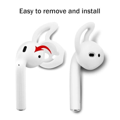 3 Pairs Silicone Ear Hooks and Cover Tips for Airpods Earpods Earphones Headphones Earbuds