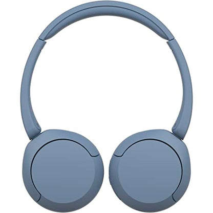 Sony WH-CH520 Best Wireless Bluetooth On-Ear Headphones with Microphone for Calls and Voice Control, Up to 50 Hours Battery Life with Quick Charge Function, Includes USB-C Charging Cable - Blue - color: Blue