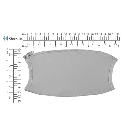 Geekria Flex Fabric Headband Cover Compatible with ATH M50x/ M50xBT/ M50xPB/ M50xWH/ M50xBB/ M50xBT2/ M50x ENSO/ M50XSTS-USBMIKU Headphones, Replacement Repair Part (Grey) - color: Grey