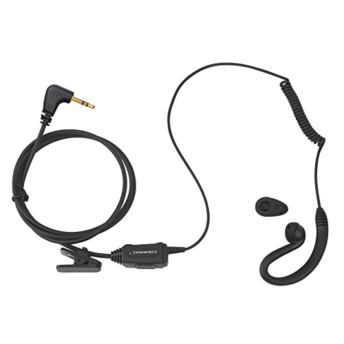 2-Pack Walkie Talkie Earpiece w/ Mic 1-Pin 2.5mm Compatible with Talkabout | Two Way Radio Headset with PTT for Motorola