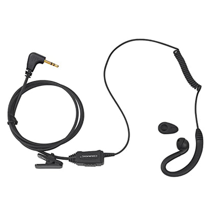 2-Pack Walkie Talkie Earpiece w/ Mic 1-Pin 2.5mm Compatible with Talkabout | Two Way Radio Headset with PTT for Motorola