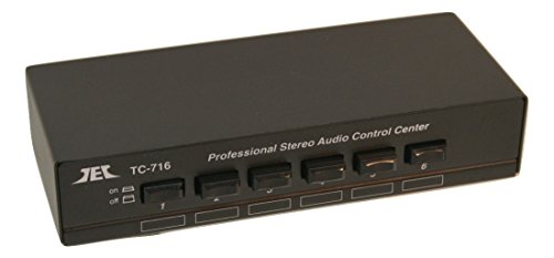 Technolink TC-716 6-Port Stereo Source Selector; Black or Silver, Your Choice (Black) - color: BLACK