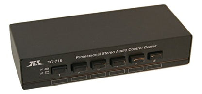 Technolink TC-716 6-Port Stereo Source Selector; Black or Silver, Your Choice (Black) - color: BLACK