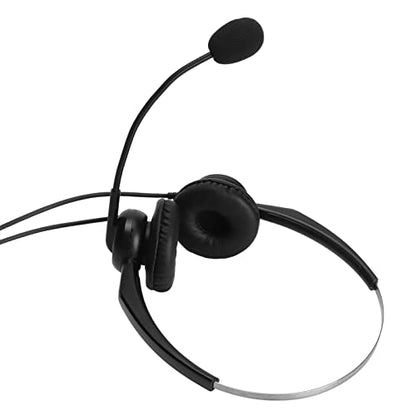 Professional Wired Business Headset Office Headset Telephone with Noise Canceling Microphone Clear Calls Hearing Adjustable Headband for Call Center Business Work (USB Interface) - size: USB interface