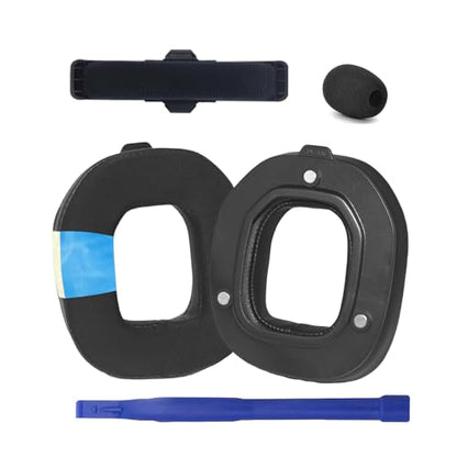 A50 Mod Kit – Replacement Gel Ear Cushions & Headband Kit for Astro A50 Gen 4 / Gen 5, Cooling Gel Padding, Thickened Noise-Isolating Foam, Comfort Upgrade(Black) - color: Gel black