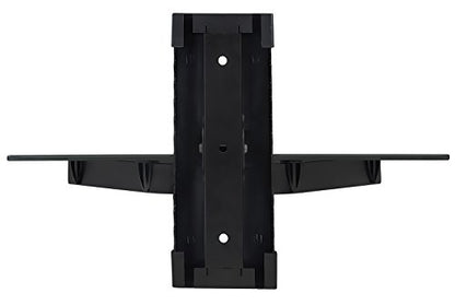 Mount-It! Floating Wall Shelf for AV Receiver & Game Consoles | Adjustable-height bracket stand holds cable box, PS4, Xbox One & Blu-ray player, single shelf.