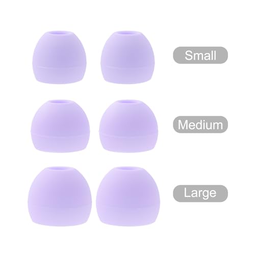 Klowcok Silicone Eartips Replacement for bmani T16 / bmanl T16 Earbuds | 9 Pairs, S/M/L, Purple