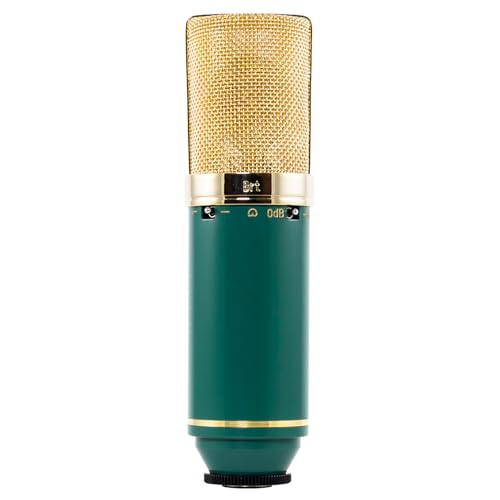 MXL V67i FET Condenser Microphone Bundle with Pig Hog Microphone Cable | Dual-Voiced Capsule Design, Studio-Ready Performance, Added Control Options, Mic Cable, Mic Clip & Polishing Cloth Included