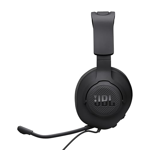 JBL Quantum 100M2 Wired Gaming Headset, Detachable Mic - Black | Memory Foam Ear Cushions And 3.5 Mm Jack Work With PC, PlayStation, Xbox, Nintendo Switch For Immersive PC Gaming Sessions - color: Black