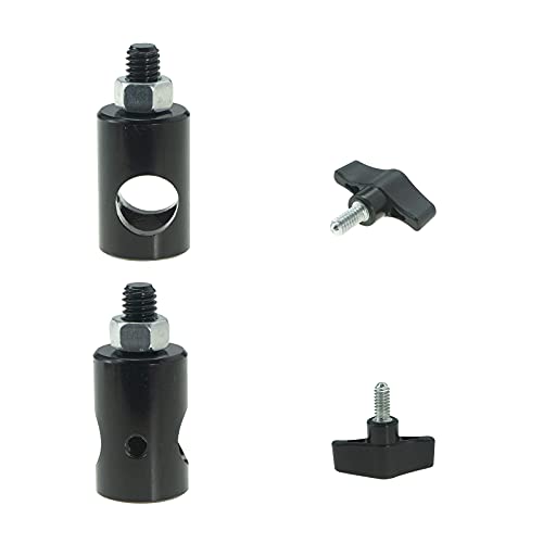 WELLMAKING 2PCS Rapid Adapter 3/8" Screw Mount Bracket for Light Stands | designed for DSLR cameras, boom arms and studio lighting accessories & stable mounting solutions for photography setups.