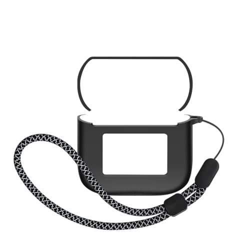 Protective Case Compatible with Tour Pro 3 and Charging Case Cover - Scratchproof, 360-Degree Shock Absorbing, Waterproof, and Drop-Proof with a Lanyard (Black+Black Hanging Rope) - color: Black+Black Hanging Rope