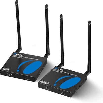 OREI 1080p HDMI Sender and Receiver Wireless 165ft, IR Support, Low Latency | Wireless HDMI Extender – 5GHz, HDMI Loop Out, SSID Pairing, Channel Switching, IR Passback, 24/7 Operation - size: 1080p, style: TX & RX Kit