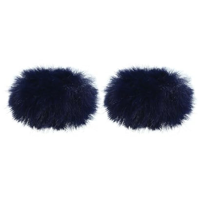 PATIKIL Furry 마이크 윈드스크린 5mm x 55mm 마이크 커버 윈드실드 실내 실외 마이크용 다크 블루 2팩 - color: 다크 블루, size: 5mm x 55mm