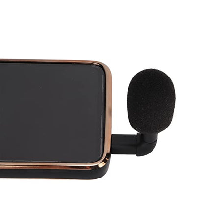 Tbest Mini Directional 3.5mm Jack Microphone High Sensitivity Portable Audio Mic with 360 Surround Sound for Smartphones Video Recording Voice Chat
