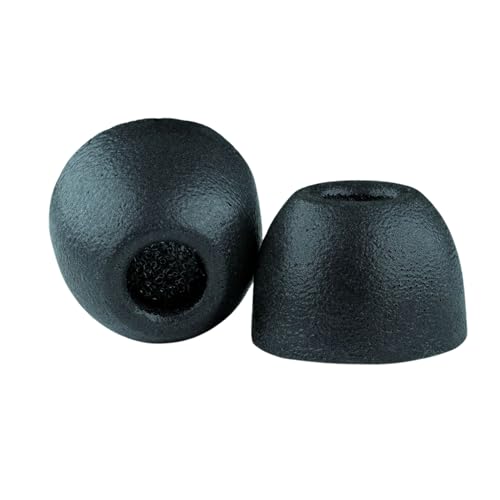 Comply 100 Core Series Memory Foam Replacement IEM Ear Tips, Round, Black - size: Small, style: Round 2.0