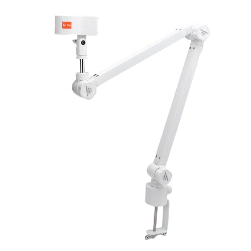LICAEVEY Desk Mount Microphone Arm, Adjustable Boom Arm Stand with 360 Rotation & Cable Management, Spring Clamp for Podcast Streaming Gaming Studio Mics