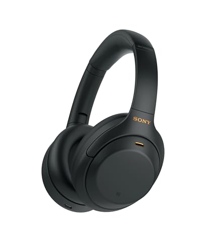 Sony WH-1000XM4 Wireless Premium Noise Canceling Overhead Headphones with Mic for Phone-Call and Alexa Voice Control, Black WH1000XM4 - color: Black