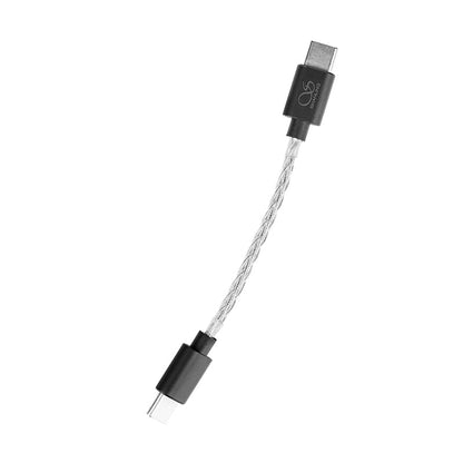 SHANLING L3 5 inch Audio Cable/USB C to C HiFi Sound Adaptor for UA Headphone Amp,24AWG Silver Foil-Shielded Audio Cable for DAC,Nylon Braided,Tangle Free,Bend-Proof