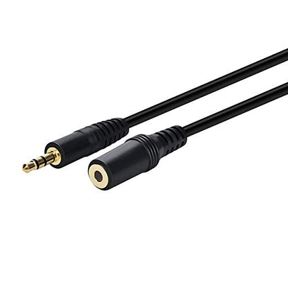 3.5mm Stereo Male to Female Extension Audio Cable Cord (25 Feet) - size: 25 Feet