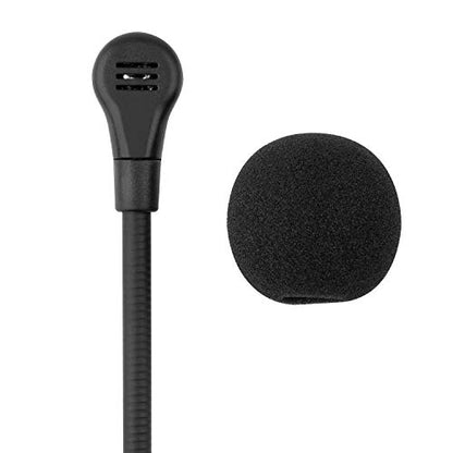 3.5mm Mic Replacement for Turtle Beach Stealth Pro Gaming Headset, Laptop | PC Computer, GoPro Insta360 One RS Camera, PDP Afterglow AG6 - Plug in Gooseneck Aux Microphone, 2-Pack