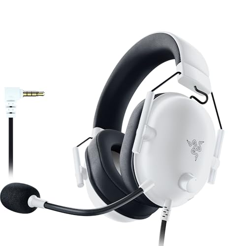 Razer BlackShark V2 X Wired PlayStation Gaming Headset, White - color: White, size: 3.5 mm (Pack of 1), style: PlayStation