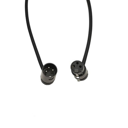 1.3FT XLR Male to XLR Female Mic Cable - Adjustable Angle, Low Profile, 3 Pin Balanced Shielded Mic Cord