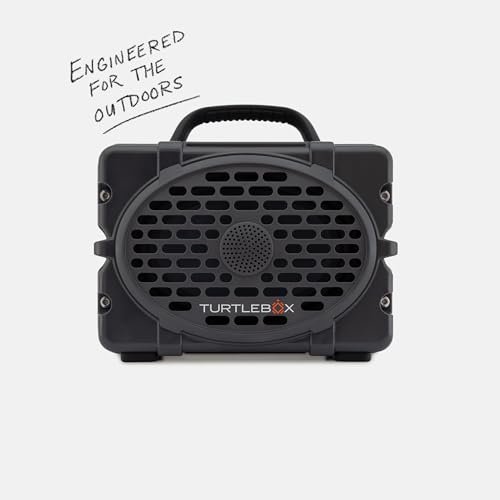 Turtlebox Original Gen 3 Outdoor Bluetooth Speaker, Waterproof, Gray - color: Gray/Black
