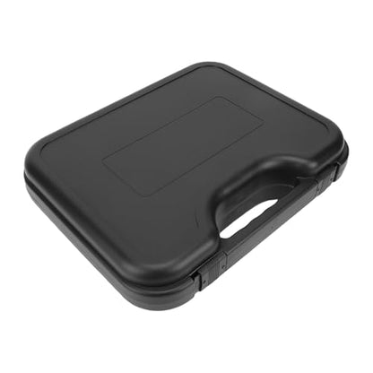 Jiawu Microphone Case, ABS Material Hard Case, Wireless Microphone with Detachable Foam Cradle Portable Handle for Wireless Mic System Studio Gig