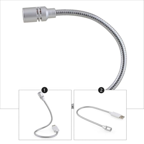 Portable USB Microphone with Compact Design for Laptop and Desktop Computer, Aluminum Alloy Material, Silver Color, for Gaming and Meeting Use