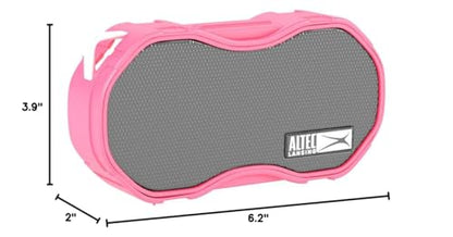 Altec Lansing - Baby Boom Waterproof Bluetooth Speaker, Wireless & Portable for Travel & Outdoor Use, Deep Bass & Loud Sound, 1 Pack (Red) - color: Red