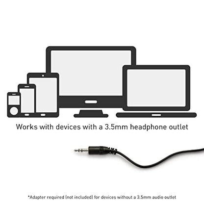 Panasonic Headphones, Lightweight Over The Ear Wired Headphones with Microphone, Sound and XBS for Extra Bass, Long Cord, 3.5mm Jack for Phones and Laptops – RP-HT161M (Black)